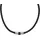 Tom Tailor Kette mit Anhänger Edelstahl Schwarz