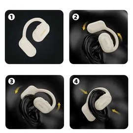 DUDAO Bluetooth 5.3 Business-Headset komfortable Business-Kopfhörer 50 mAh Schwarz