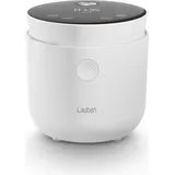Lauben Low Sugar Rice Cooker mit Low-Sugar-Funktion, Fassungsvermögen 1,5l, verzögerter Start, Warmhalten, Innenbehälter spülmaschinengeeignet, Antihaftbeschichtung (White)