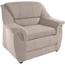 DOMO collection Sessel Lale Mikrofaser 98 x 88 x 93 cm Beige mit Rollen