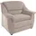 DOMO collection Sessel Lale Mikrofaser 98 x 88 x 93 cm Beige mit Rollen