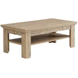 Forte Nepal Couchtisch 120, moderner Sofatisch mit 1 Schublade, Holzwerkstoff, Bramberg Fichte Holzdekor, 120 cm breit x 45 cm hoch x 60 cm tief
