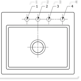 Villeroy & Boch Subway Style 60 S hellgrau + Excenterbetätigung