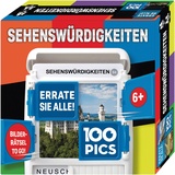 100 PICS Pics Sehenswürdigkeiten, Lernspiel für die ganze Familie, Brainteaser, Reisespiel für Erwachsene und Kinder ab 6 Jahren