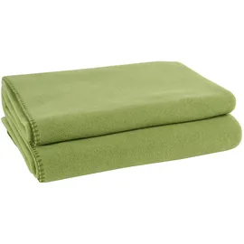 Zoeppritz Soft-Fleece Decke 180 x 220 cm green