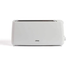 LIVOO Toaster DOD168W Langschlitz-Toaster Weiß, 900 W weiß