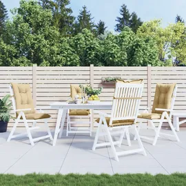vidaXL Hochlehner Auflage 120 x 50 x 4 cm melange beige 6 St.