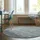 KADIMA DESIGN Strapazierfähiger Geometrischer Wohnzimmer-Teppich in Naturfarben - `Perran` Serie. Farbe: Blau, Textil, Gestreift, Rund, 160x160 cm, | Kadima Design Teppich,