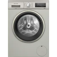 Siemens iQ500, washing machine, frontloader fullsize, 9 kg, 1400 rpm, Silver inox, WU14UTS8, Waschmaschine, Silber