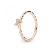 Pandora ROSE Ring "Herz" 14k rosévergoldet 180092C00