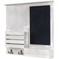 levandeo Memoboard Organizer Holz 57 x 47 x 6 cm Weiß