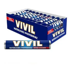 Vivil Kräuterbonbons Pfefferminz, zuckerfrei, je 29g, 30 Rollen, 870g