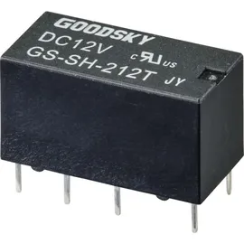 GOODSKY GS-SH-212T Printrelais 12 V/DC 2 Wechsler Tube