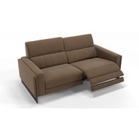 Sofanella 2-Sitzer Stoff Mara, Relaxsofa, Designsofa, Designer Couch, Italienisches Sofa, 2er Sofa braun