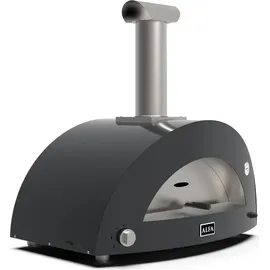 Alfa Forni Moderno 3 Pizze Hybrid Schiefer Grau
