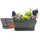 BigDean Blumenkasten 39 x 17 x 39 cm Anthrazit