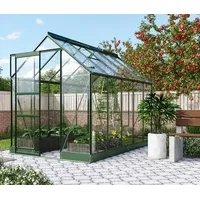 Vitavia Gewächshaus Pontos 6200, ESG, inkl. Fundament, Dunkelgrün