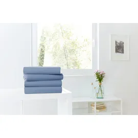 Primera Spannbettlaken Mako-Jersey 90-100 x 200 cm blau