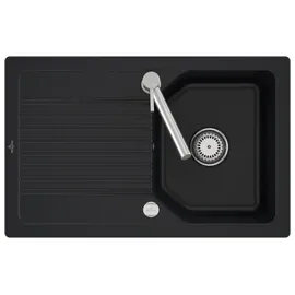 Villeroy & Boch Linara 45 flat flächenbündig schwarz Excenterbetätigung 780 x 490 mm