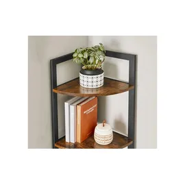 VASAGLE Eckregal 30 x 30 x 150 cm Braun