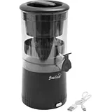 Basilico® kabellose Saftpresse – elektrische Zitruspresse mit Zapfhahn – frische Vitamine auf Knopfdruck – gründlich & effizient – abnehmbare Teile spülmaschinengeeignet - wiederaufladbar