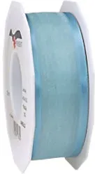 PRAESENT Organza 4834025-602 Hellblau 40 mm x 25 m 2 Stück