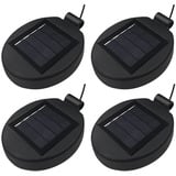 2/4 Solar Blumenlichter Ersatz Top Solar Panel Laterne Deckel Lichter Ersatz Top Glühbirne Ersatzteil für Outdoor Flower Solar Lights Garden Patio Yard Pathway Party Holiday Dekoration (4 STÜCKE)