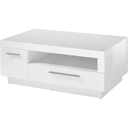 Couchtisch PLACES OF STYLE "MERAN", weiß (weiß, weiß, weiß), B:110cm H:43cm T:65cm, Tische, Oberfläche weiss matt