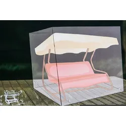 Hollywoodschaukel Abdeckhaube anthrazit Schutzhülle Abdeckplane 210x155x160cm anthrazit