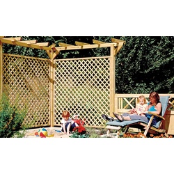 Holzpergola Verlängerung