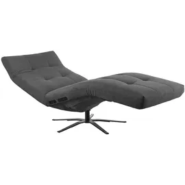 KAWOLA Relaxliege LETICIA Feincord 0 x 0 x 0 cm Grau mit Akku