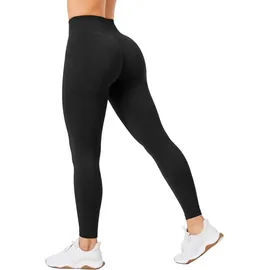 SMILODOX Leggings Slayton Scrunch, in Schwarz Schwarz