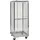 Kongamek Sicherheitscontainer 720x830x1840mm verzinkt mit Gitterboden, 4 Gitterwänden, Tür und Bremse