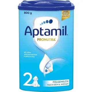Aptamil Pronutra 2 – Folgemilch nach dem 6. Monat, Mit DHA & ARA, Nur Laktose, Ohne Palmöl, Babynahrung, Milchpulver, 1x 800 g
