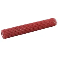 vidaXL Drahtzaun 1000 x 100 cm Rot/Stahl