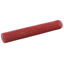 vidaXL Drahtzaun 1000 x 100 cm Rot/Stahl
