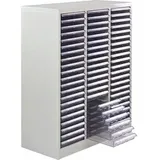 ADB Schubladenschrank Metall 80x101x35 cm grau 63 Schubladen