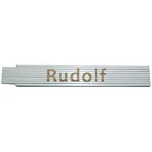 Heka Zollstock Rudolf 2 m, weiß