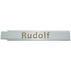 Heka Zollstock Rudolf 2 m, weiß