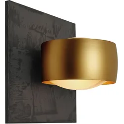 Oligo Grace Unlimited Halogen Wandleuchte Glasplatte Schieferstruktur | gold matt