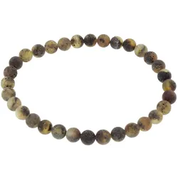 Armband OSTSEE-SCHMUCK "Ostsee-Schmuck Armband Kugel 6 mm Armband Kugel 6 mm", schwarz, Armbänder, Damen, 19cm, Bernstein