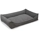 Beeztees Tierbett Zia - Orthopädisches Hundebett - Grau 120x80x23 cm