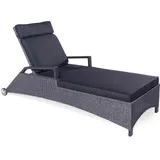 Sonnenliege Gartenliege Rolllliege Relaxliege Gepolstert Aluminium Kunststoff