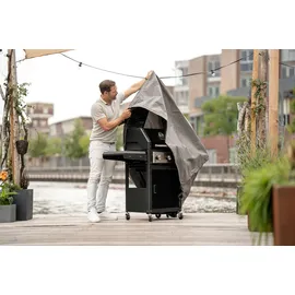 winza outdoor covers Grillabdeckung 175 x 65 x 110 cm wasserdicht grau