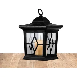 StarTrading STAR Trading LED Solar Laterne mit Kerze 3in1 Gartenleuchte flackernd Lichtsensor 50cm