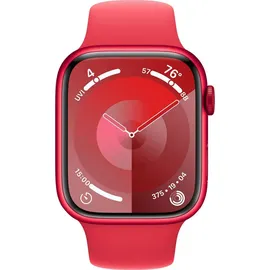 Apple Watch Series 9 GPS 45 mm Aluminiumgehäuse (product)red, Sportarmband (product)red M/L