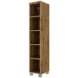 Held MÖBEL Hochschrank Midiregal Livorno 25 cm Wotaneiche