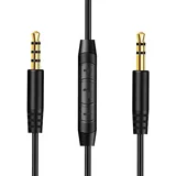 Ersatz Mikrofonkabel für Beats, Kopfhörerkabel 3,5mm auf 3,5mm Audiokabel für Beats Studio3 Solo3 HD Pro Sony WH-1000XM2 WH-1000XM3 WH1000-XM4 WH-1000XM5 mit Inline-Mikrofon und Lautstärkeregler