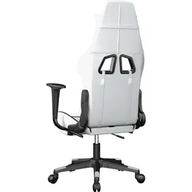 vidaXL Gaming-Stuhl Kunstleder Weiß