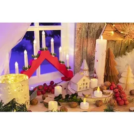 IDENA LED Teelichter 4 cm 12 St. weiß